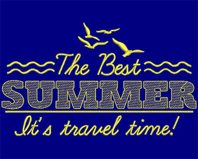 Embroidery Design: The Best Summer Large<br> 7.26w X 4.23h