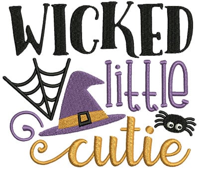 Embroidery Design: Wicked Little Cutie<br> 5.27w X 4.50h