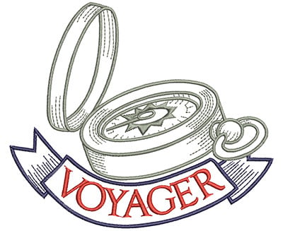 Embroidery Design: Voyager<br> 5.67w X 4.87h