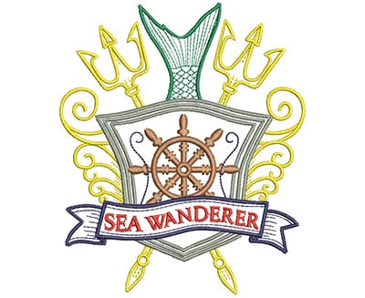 Embroidery Design: Sea Wanderer<br> 4.98w X 5.92h