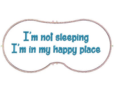 Embroidery Design: In My Happy Place<br> 7.07w X 3.39h
