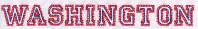 Embroidery Design: Washington Name<br>0.92" x 8.03"