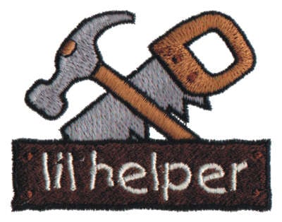 Embroidery Design: Lil' Helper<br>3.00" x 2.32" | Embroidery Legacy Embroidery Design: Lil' Helper<br>3.00" x 2.32"