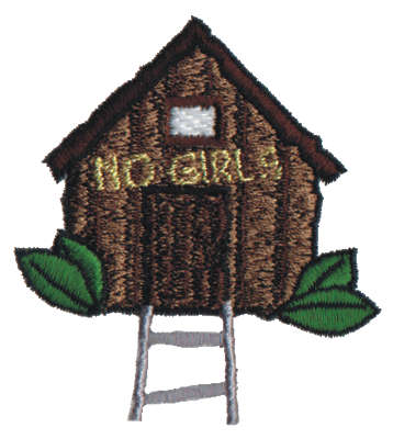Embroidery Design: Lil' Boys Tree House<br>2.69" x 3.00"
