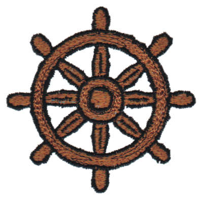 Embroidery Design: Ship Wheel<br>2.99" x 2.94"