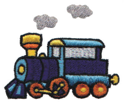 Embroidery Design: Steam Engine<br>3.04" x 1.64"