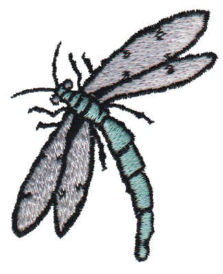 Embroidery Design: Dragonfly<br>2.37" x 2.39"