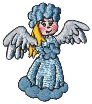 Embroidery Design: Snow Globe Angel<br>2.32" x 1.99"