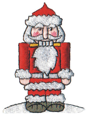 Embroidery Design: Snow Globe Nutcracker<br>2.16" x 2.78"