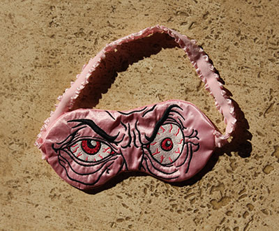 Embroidery Design: Evil Eye Sleep Mask<br> 7.07w X 3.39h