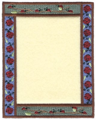 Embroidery Design: Frame Applique<br>5.00" x 6.22"