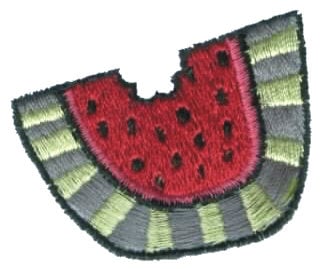 Embroidery Design: Chunk of Watermelon<br>2.06" x 1.77"