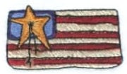 Embroidery Design: Americana Flag<br>2.19" x 1.21"