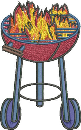A-0051Barbecue_L | Embroidery Legacy A-0051Barbecue_L