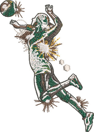 F-5338GoldVolleyballSpike_L | Embroidery Legacy F-5338GoldVolleyballSpike_L
