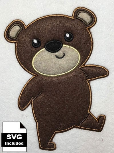 CA_bear | Embroidery Legacy teddy bear applique embroidery design