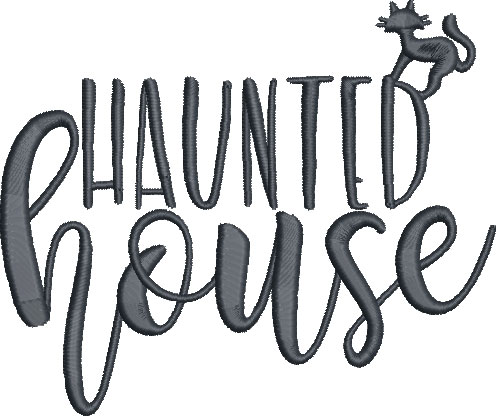 US_Haunted_house | Embroidery Legacy Haunted house saying embroidery design
