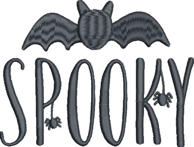 Embroidery Design: Spooky 4.83w X 3.68h