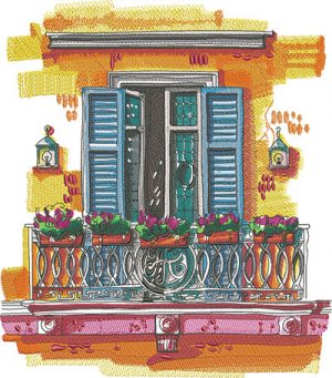 Embroidery Design: Window 265x400 10.35w X 11.74h