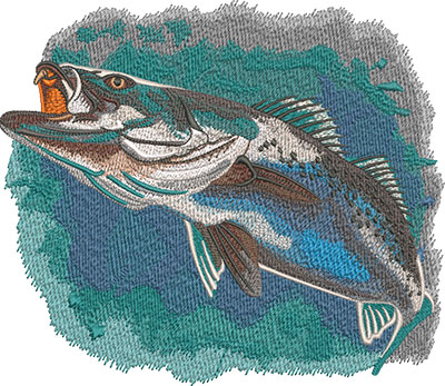 Embroidery Design: Speck Swimming 3 Sizes