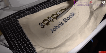 how to embroider on a bookmark step 5