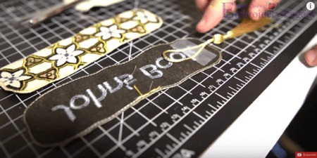 how to embroider a bookmark step 6