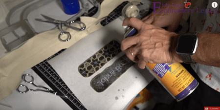how to embroider a bookmark step 7.1