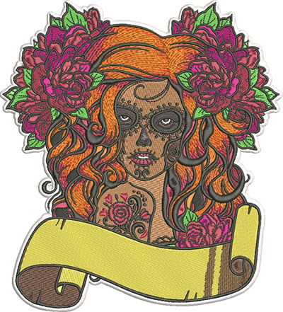 sugar girl 2 embroidery design