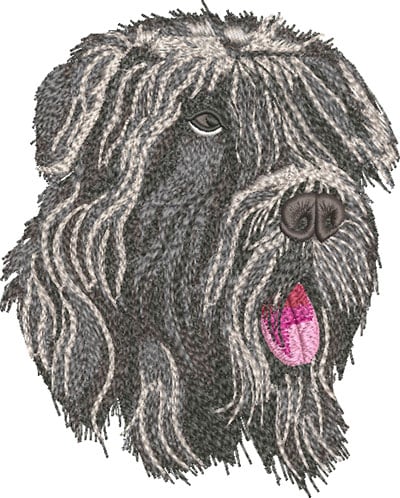 K-7633BouvierdesFlandresDog_L | Embroidery Legacy Bouvierdes Flandres dog embroidery design