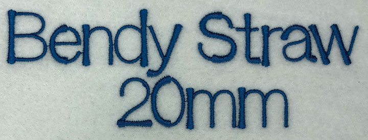 BendyStraw20mm_S | Embroidery Legacy BendyStraw20mm_S