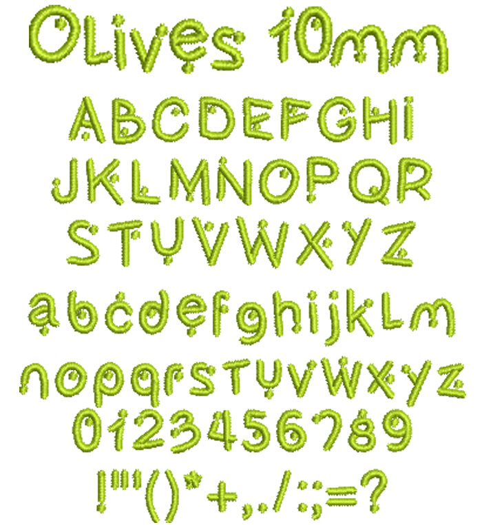 Olives10mm | Embroidery Legacy Olives10mm