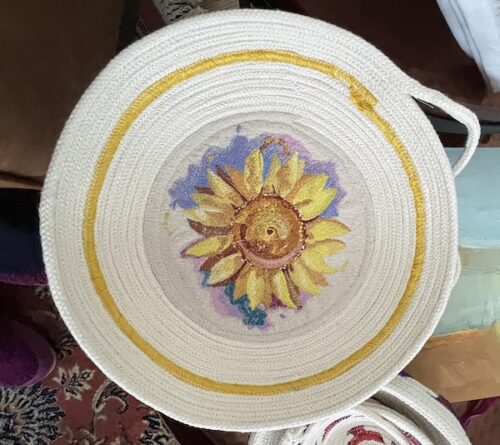 Embroidery Design: Sunflower Watercolor 3 Sizes