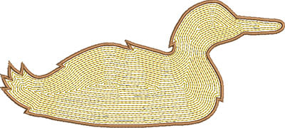 duck embroidery design