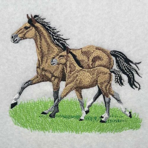 Embroidery Design: Free Spirit Horses 3 Sizes