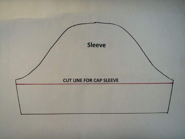 Outline For Cap Sleeve