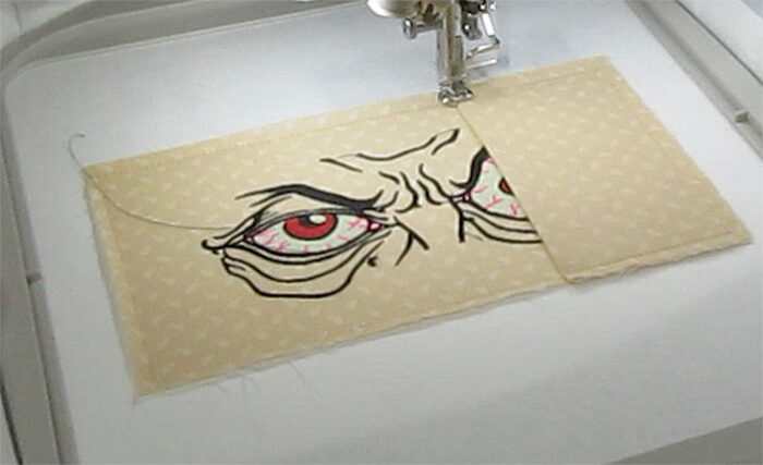 scary eye pillow project