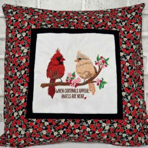 cardinals appear pillow