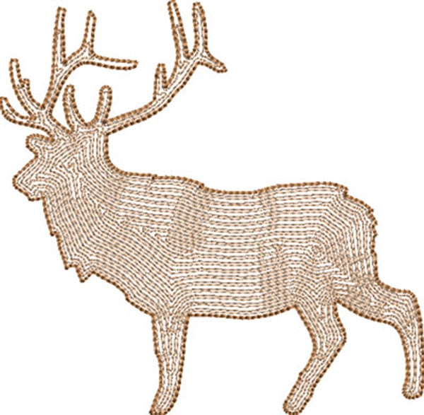 Deer4_b | Embroidery Legacy deer embroidery design