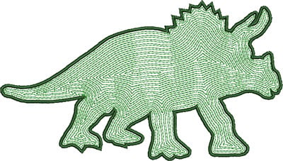 Embroidery Design: Dinosaur 2 Satin Outline