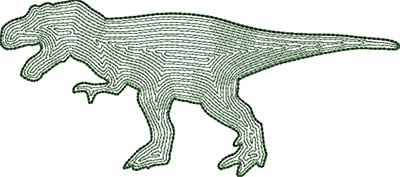 Embroidery Design: Dinosaur 3 Outline