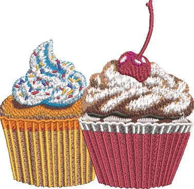 E-4800CupcakesParty_M | Embroidery Legacy Cupcakes Party Embroidery Design