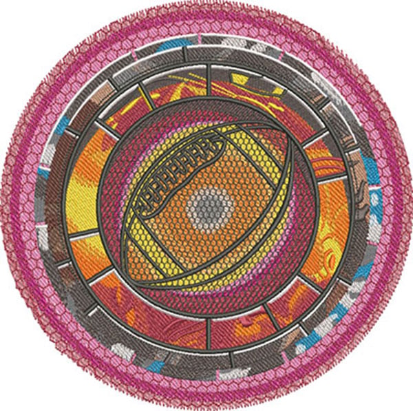 F-5735FootballSportMedallion_L | Embroidery Legacy