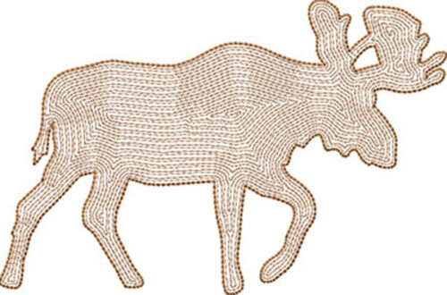 Embroidery Design: Moose 2 B