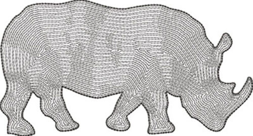 Embroidery Design: Rhino B