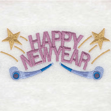 New Years Embroidery Design Bundle