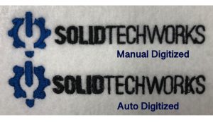 auto vs manual digitized logo