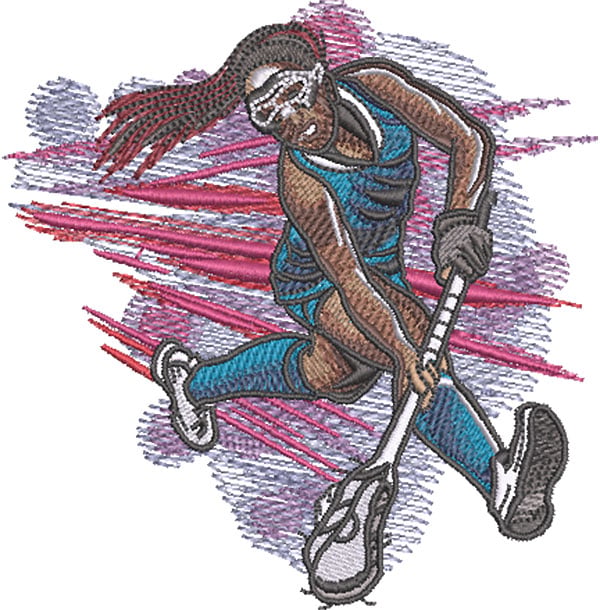 K-7903GirlLacrosseScoop_L | Embroidery Legacy girl lacrosse scoop embroidery design