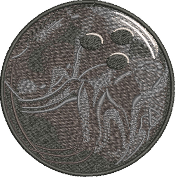 K-7907BowlingBall_L | Embroidery Legacy