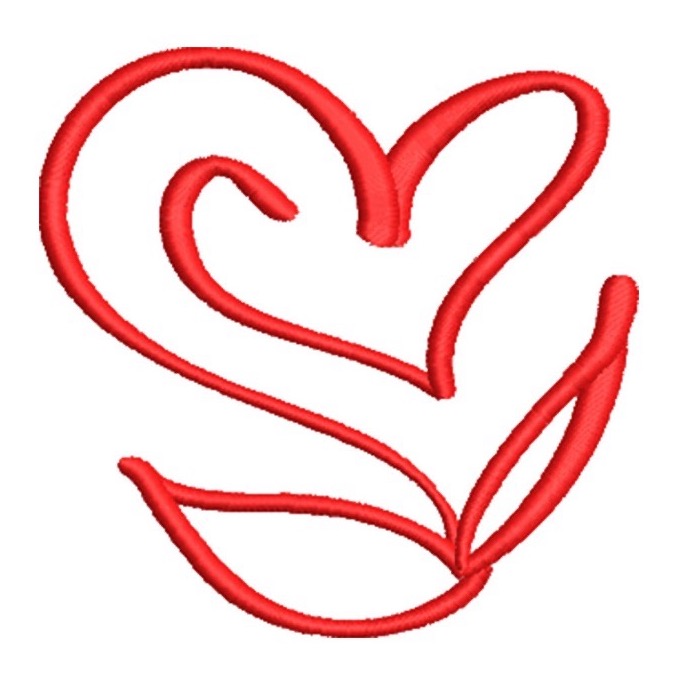 Artistic Hearts_01 | Embroidery Legacy Artistic Flower Heart
