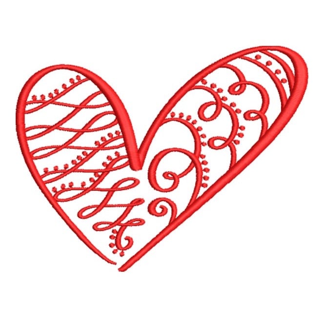 Artistic Hearts_21 | Embroidery Legacy Artistic Swirly Heart